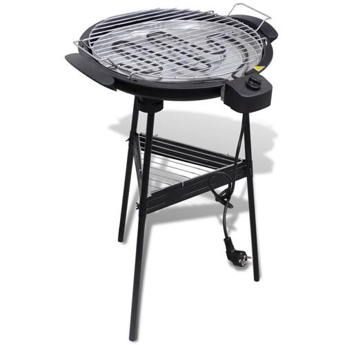 Elektrisk havegrill på stativ rund