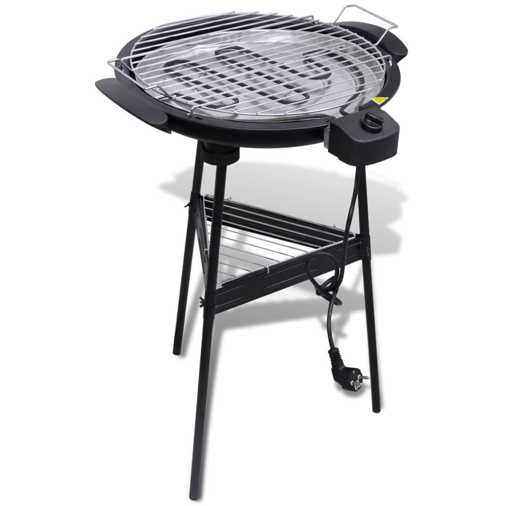Elektrisk havegrill på stativ rund