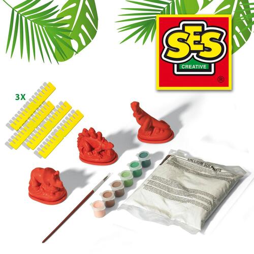 SES Creative modellermasse - formstøbning Dinosaurer