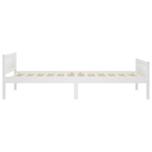 Sengestel 100×200 cm i massivt fyrretræ - hvid