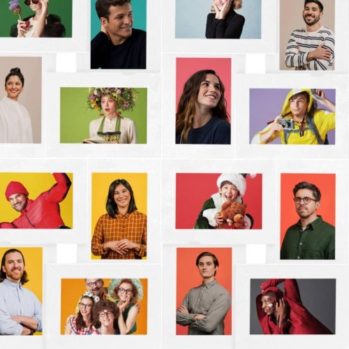 Collagebilledramme til væg 24 x (10x15 cm) MDF hvid