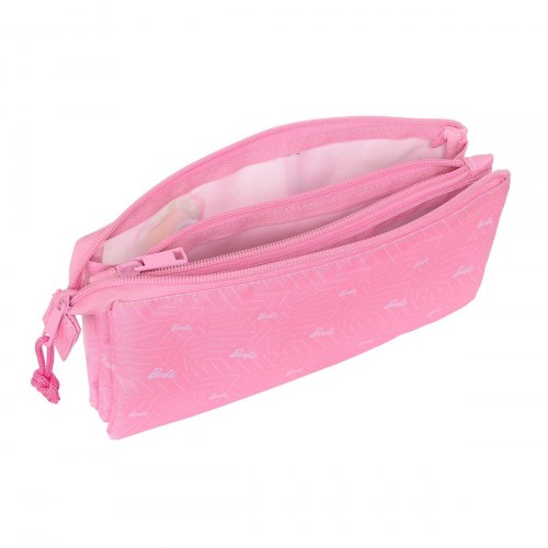 Penalhus Barbie - tredobbelt bæretaske, pink 22 × 12 × 3 cm