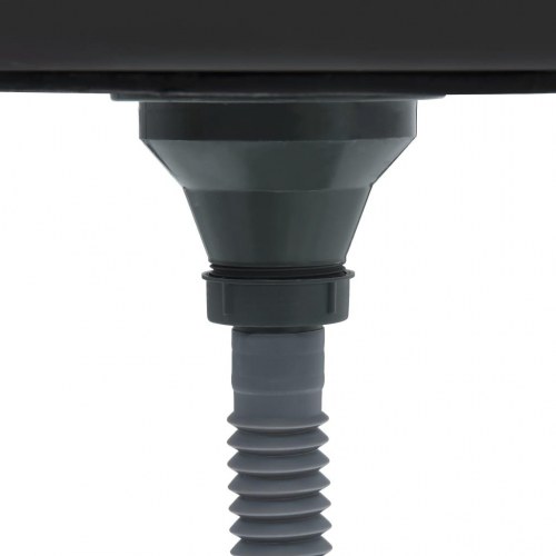 Køkkenvask med afløbssæt 1000x500x155 mm rustfrit stål sølv