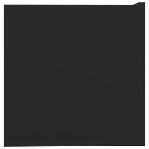 Tv-borde 2 stk. 80x30x30 cm konstrueret træ sort