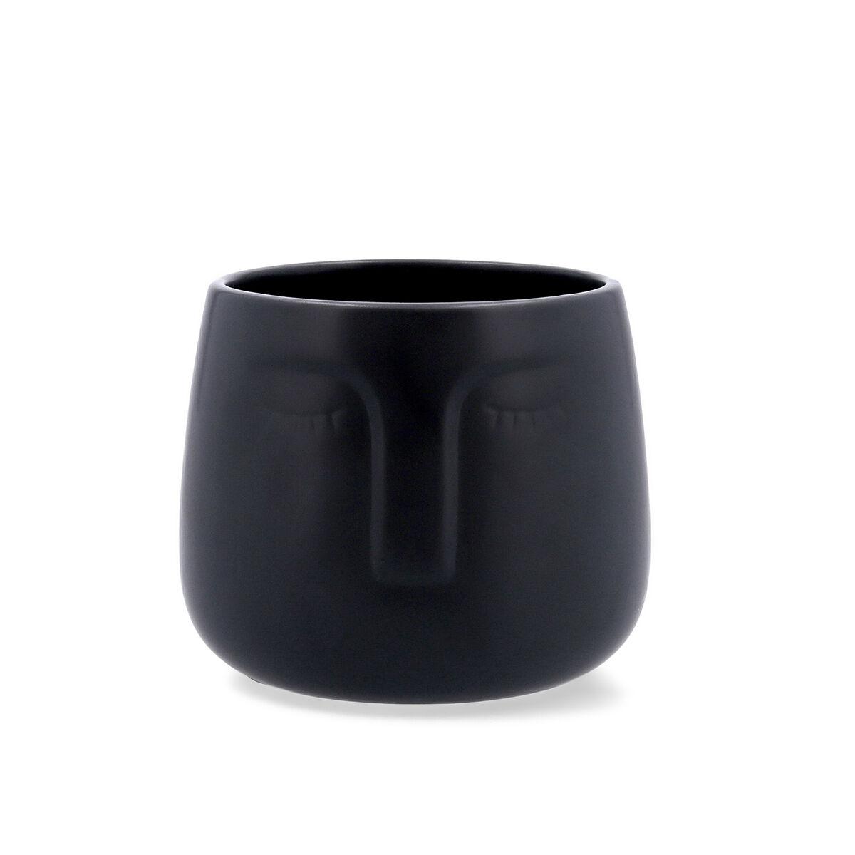 Vinthera Moa urtepotte - sort keramik, 13,5 × 13 cm