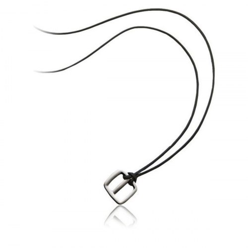 Breil vedhæng TJ0750 - unisex, stål og læder, sort