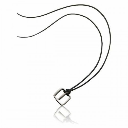Breil vedhæng TJ0750 - unisex, stål og læder, sort