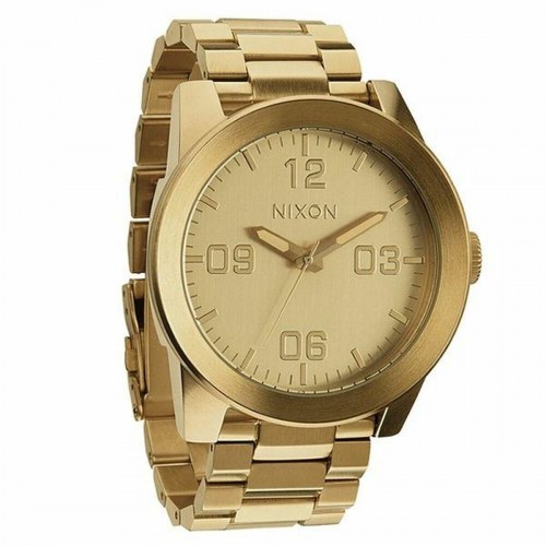 Nixon herreur A346-502 - guld, analogt armbåndsur til mænd