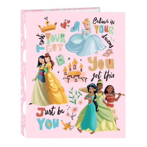 Ringbind Disney Princess Magical Beige Pink A4 26.5 x 33 x 4 cm