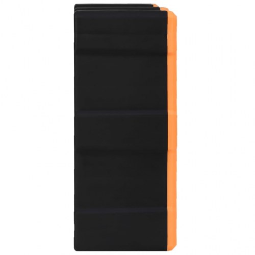 Skuffereol med 38 skuffer - orange/sort 52×16×37,5 cm