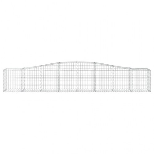 Buede gabionkurve - 3 stk. 400×50×60/80 cm i galvaniseret jern