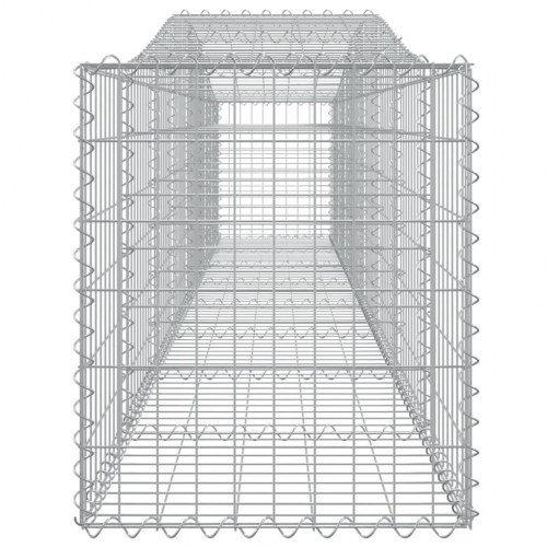 Buede gabionkurve - 3 stk. 400×50×60/80 cm i galvaniseret jern