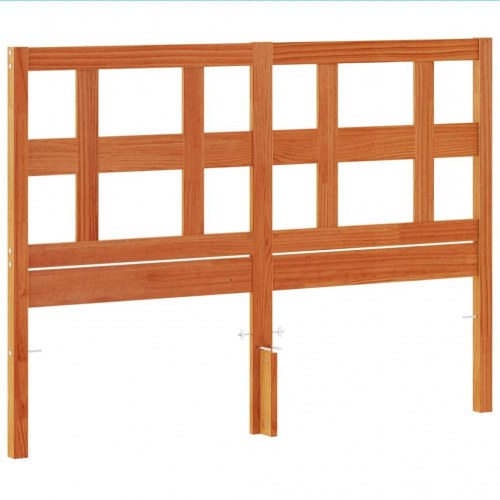 Sengegavl i massivt fyrretræ 135 cm - gyldenbrun