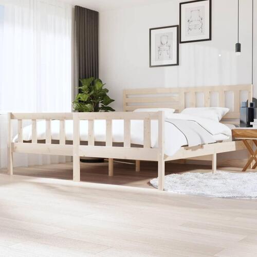 Sengeramme 200x200 cm massivt træ