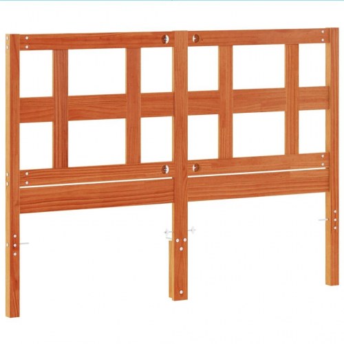 Sengegavl i massivt fyrretræ 135 cm - gyldenbrun