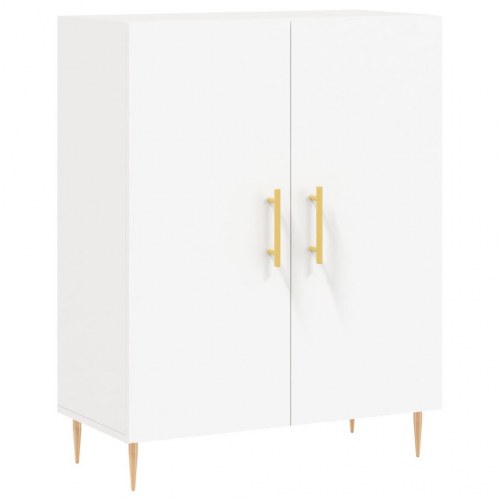 Højskab 69,5x34x180 cm konstrueret træ hvid