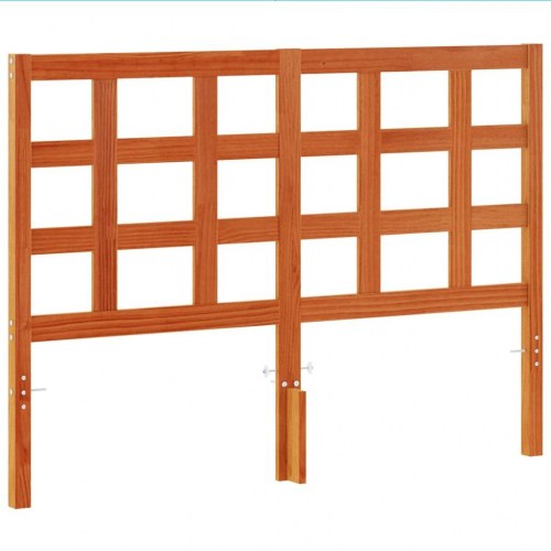 Sengegavl i massivt fyrretræ 135 cm - gyldenbrun