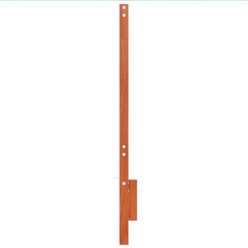 Sengegavl i massivt fyrretræ 135 cm - gyldenbrun