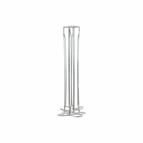 Holder til kaffekapsler Sølvfarvet Metal Plastik 13 x 13 x 37 cm