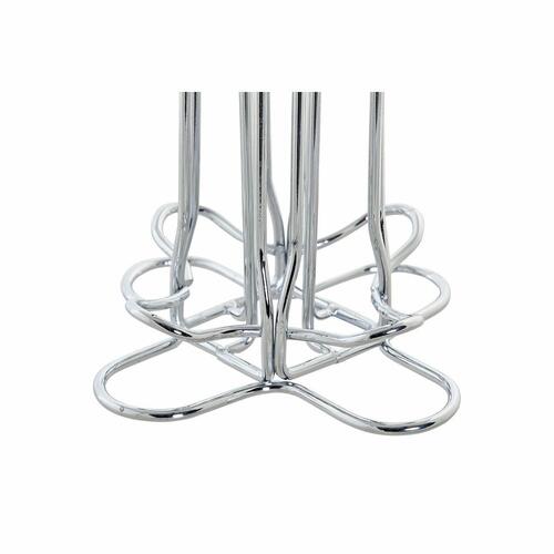 Holder til kaffekapsler Sølvfarvet Metal Plastik 13 x 13 x 37 cm
