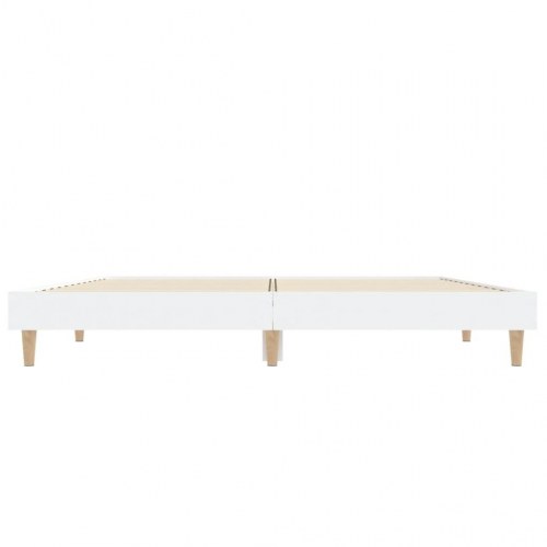 Sengestel 135×190 cm i hvidt konstrueret træ