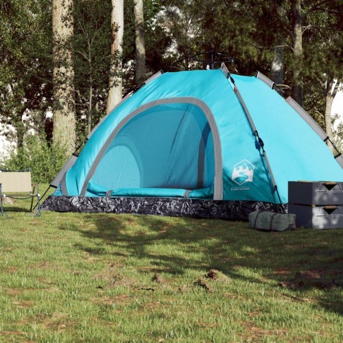 Campingtelt med quick-release - blå