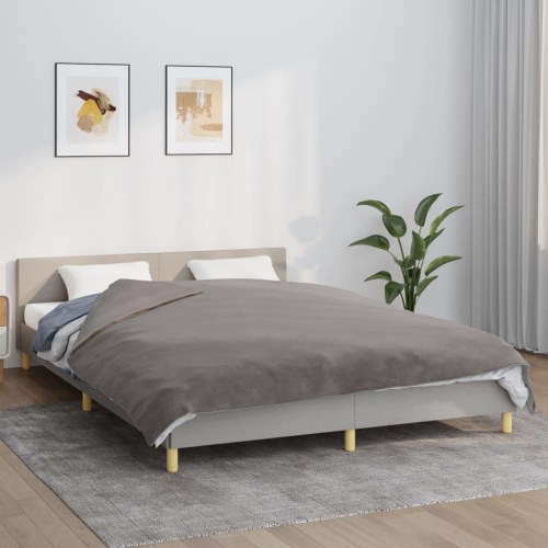 Tyngdetæppe med aftageligt betræk 200 x 200 cm - 9 kg, grå