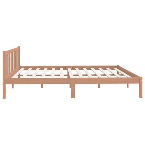 Sengeramme 180x200 cm Super King massivt træ gyldenbrun