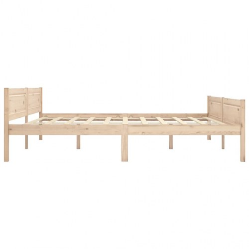 Sengeramme i massivt fyrretræ 200 x 200 cm - uden madras