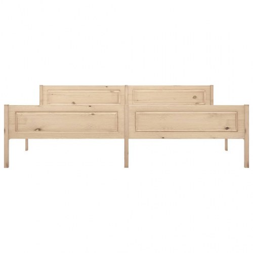 Sengeramme i massivt fyrretræ 200 x 200 cm - uden madras