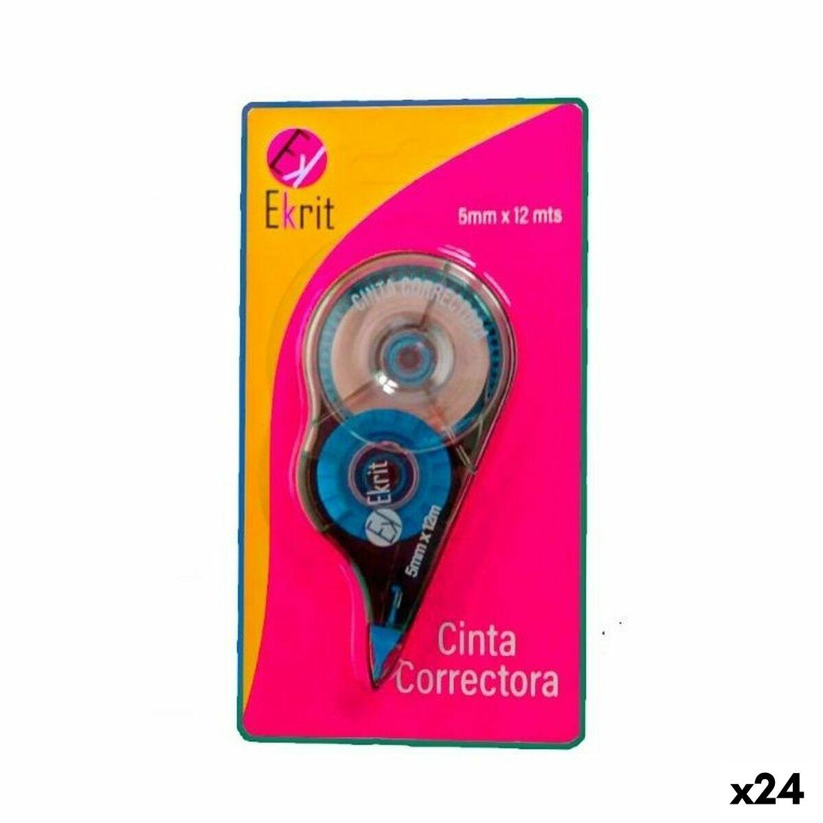 Ekrit rettetape 5 mm × 12 m - pakke med 24