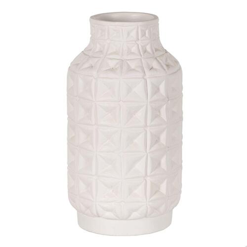 Vase Hvid Keramik 22 x 22 x 41 cm