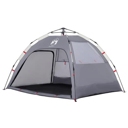 2-personers campingtelt vandafvisende quick-release grå