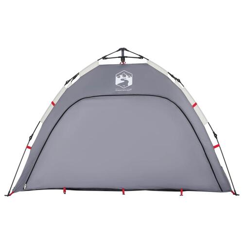 2-personers campingtelt vandafvisende quick-release grå