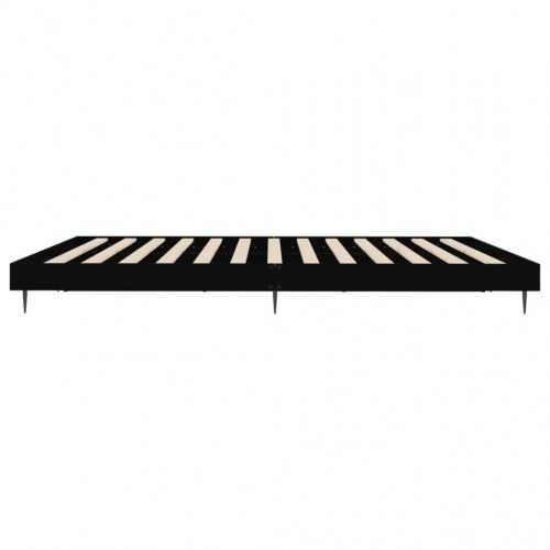 Sengestel uden madras 180×200 cm - konstrueret træ, sort