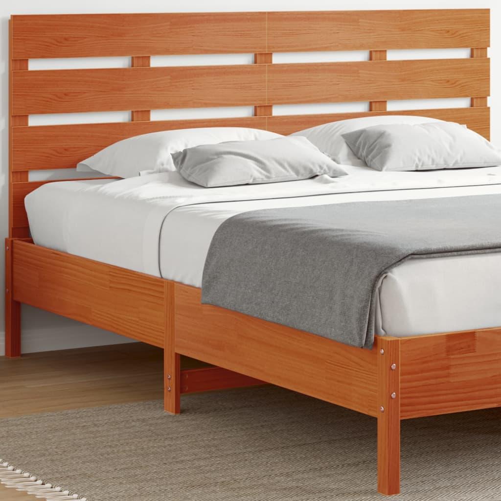 Sengegavl 90X3X80 Cm Massivt Fyrretræ - Gyldenbrun / 180.5 x 80 cm