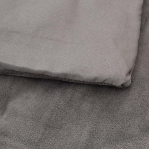 Tyngdetæppe med aftageligt betræk 200×225 cm - 9 kg, grå