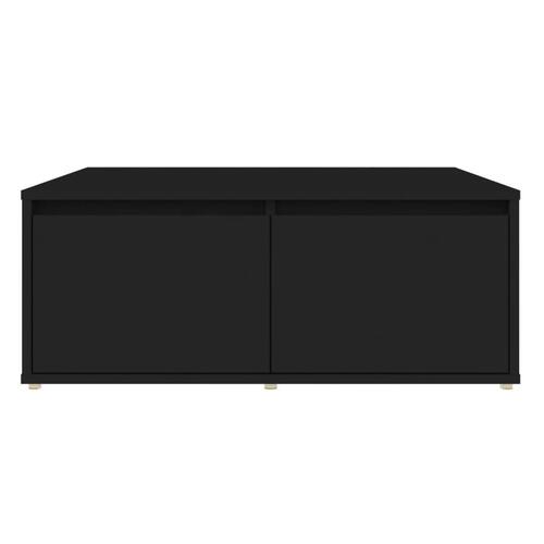 Sofabord 80x80x31 cm spånplade sort