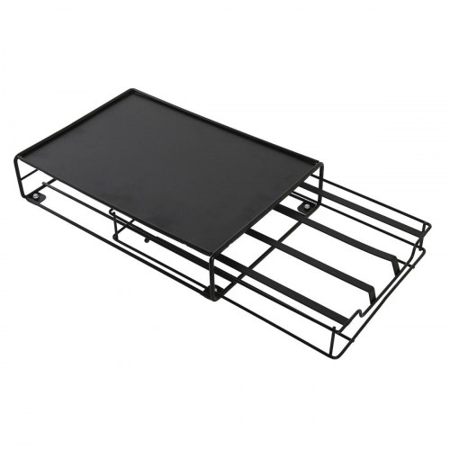 Holder til kaffekapsler - 21 × 31 × 7,5 cm, sort metal