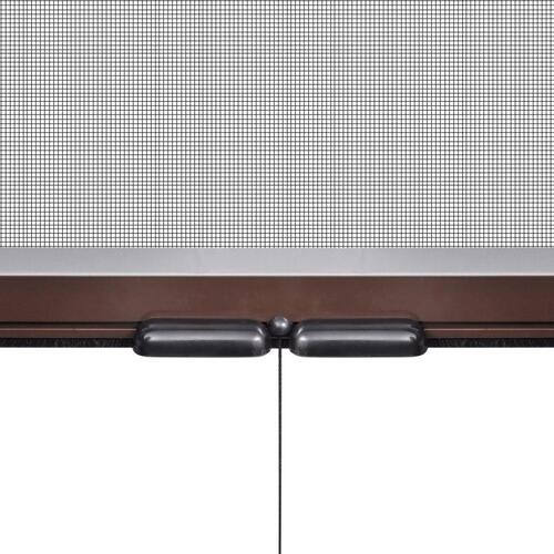 Brunt rullegardin insektnet til vinduer 80 x 170 cm