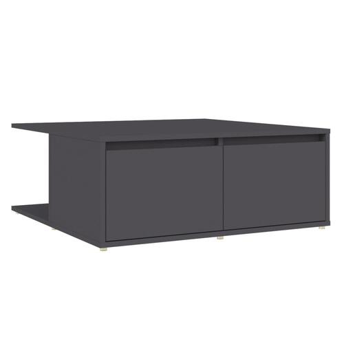 Sofabord 80x80x31 cm spånplade grå