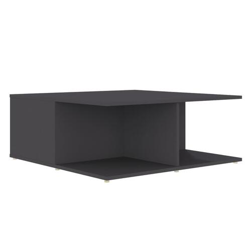 Sofabord 80x80x31 cm spånplade grå