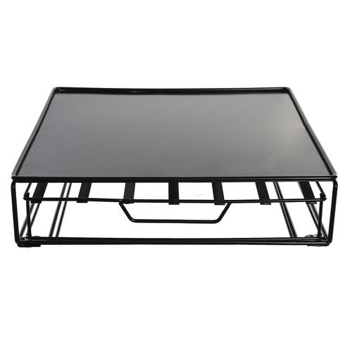 Holder til kaffekapsler 28,7 x 32 x 7 cm Sort Metal