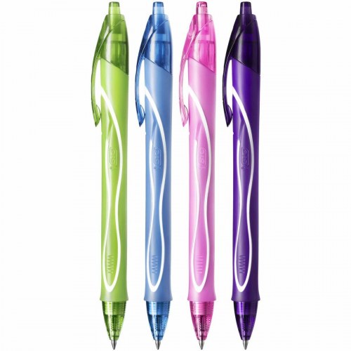 Bic Gel-Ocity Quick Dry gelpen - 4 farver, 0,3 mm, 12 stk.