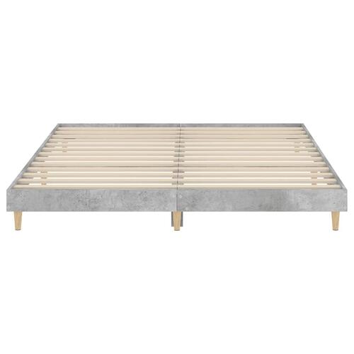 Sengestel 120x200 cm konstrueret træ betongrå