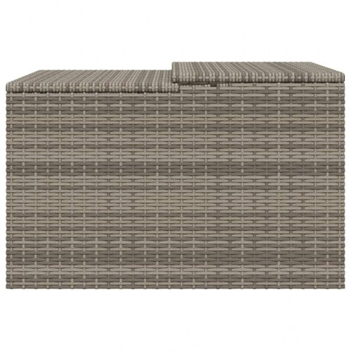 Garage til robotplæneklipper 86x90x52/57 cm polyrattan grå