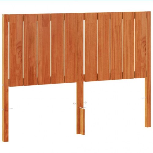 Sengegavl 135 cm i massivt fyrretræ - gyldenbrun