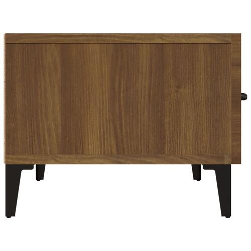 Tv-bord 150x34,5x30 cm konstrueret træ brun egetræsfarve