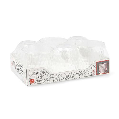 Glassæt Bormioli Rocco Slot Gennemsigtig 6 enheder Med relief Glas 290 ml