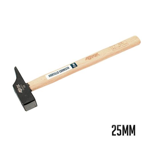 Ferrestock hammer Ø 25 mm - smedet stål, træskaft